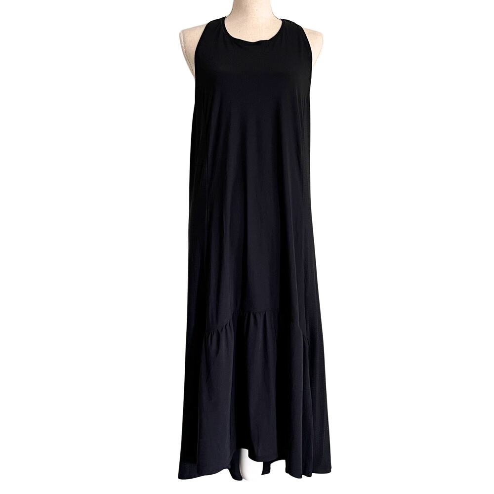 Sweaty Betty Explorer Ace Midi Dress Black Large Athleisure Minimalist Style - Picture 4 of 11